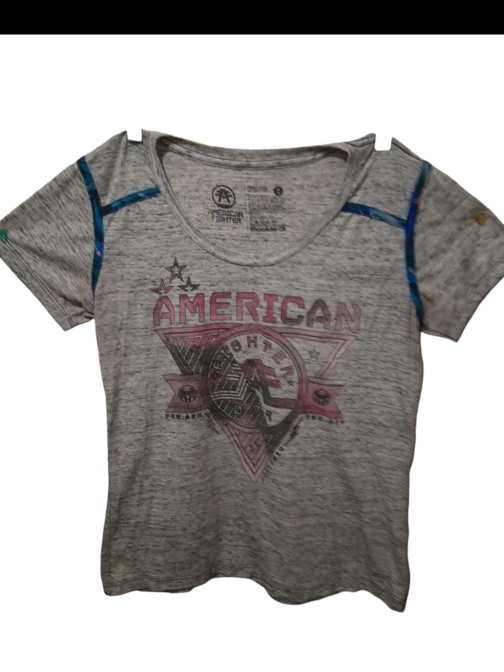 American Fighter by Affliction Women's Small Gray Graphic Tee